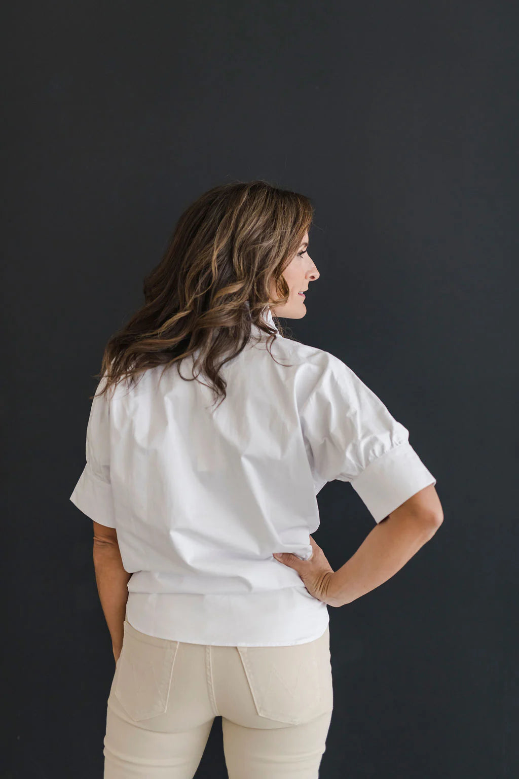 The Short Sleeve Ruffle Shirt