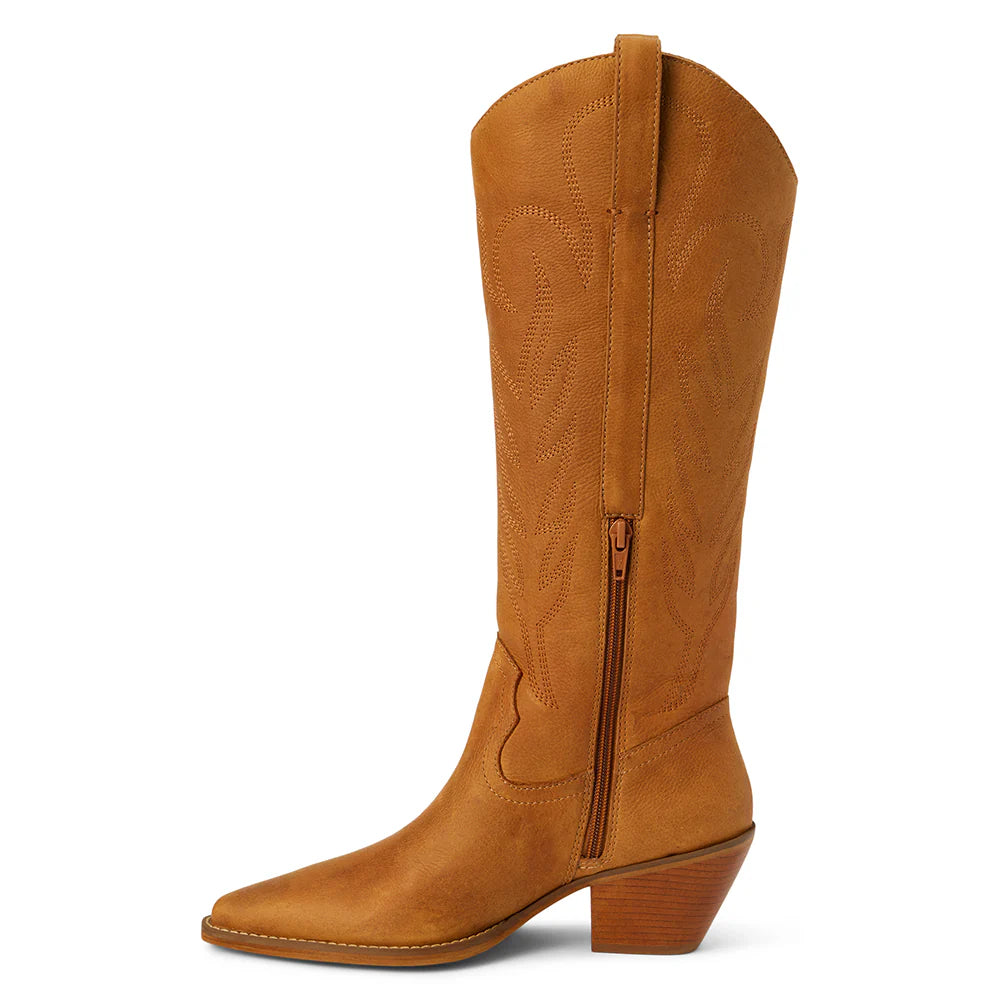 Agency Knee High Boot in Caramel