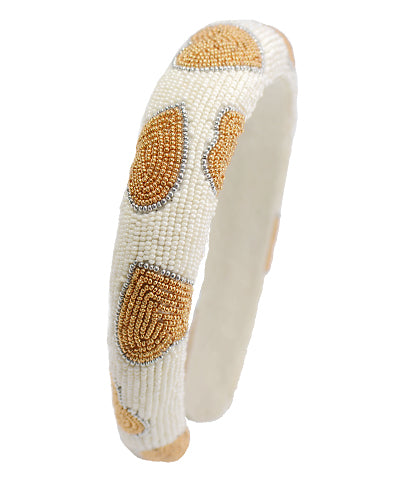 Beaded Heart Headband