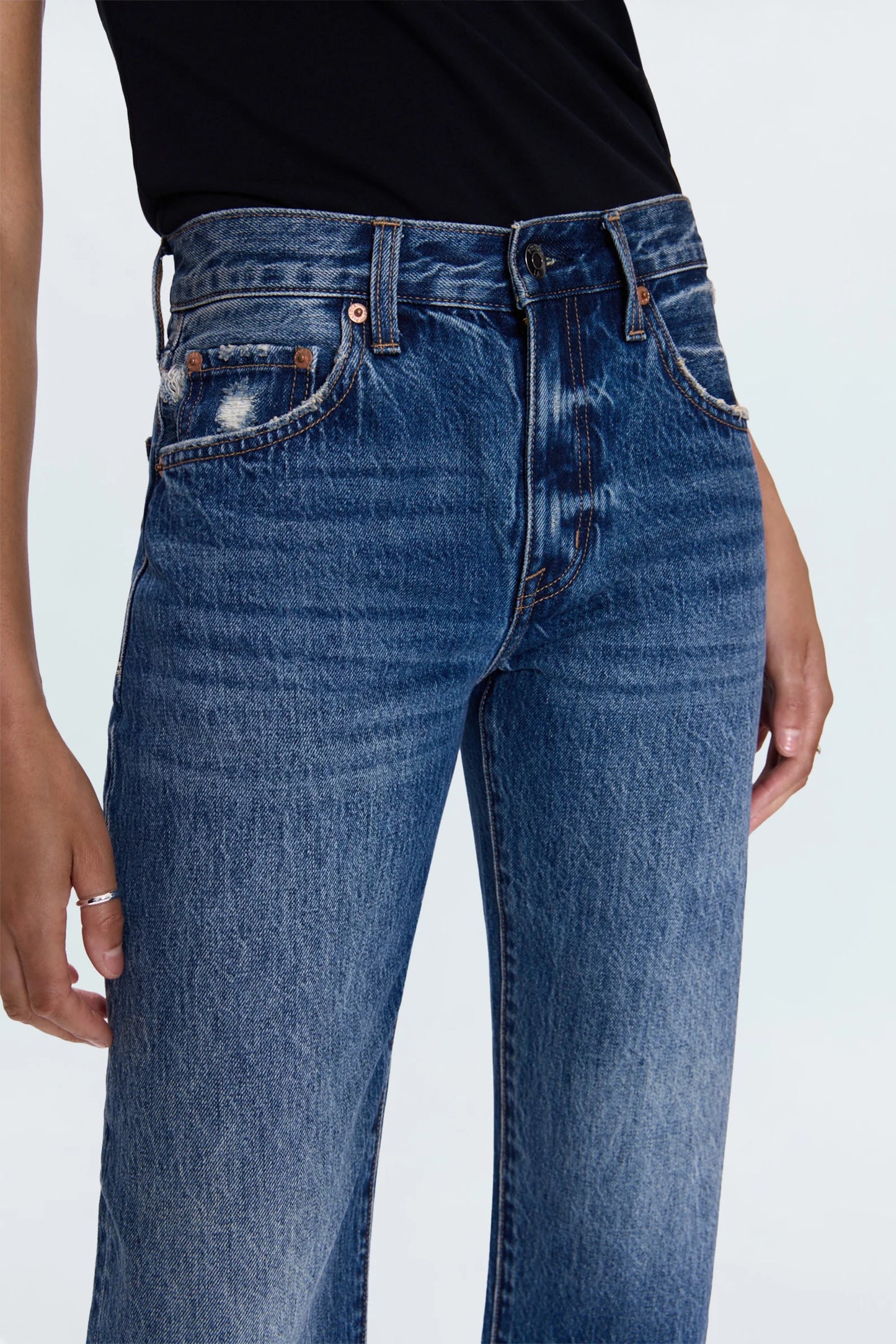 Lexi Mid Rise Bowed Straight in Artisan