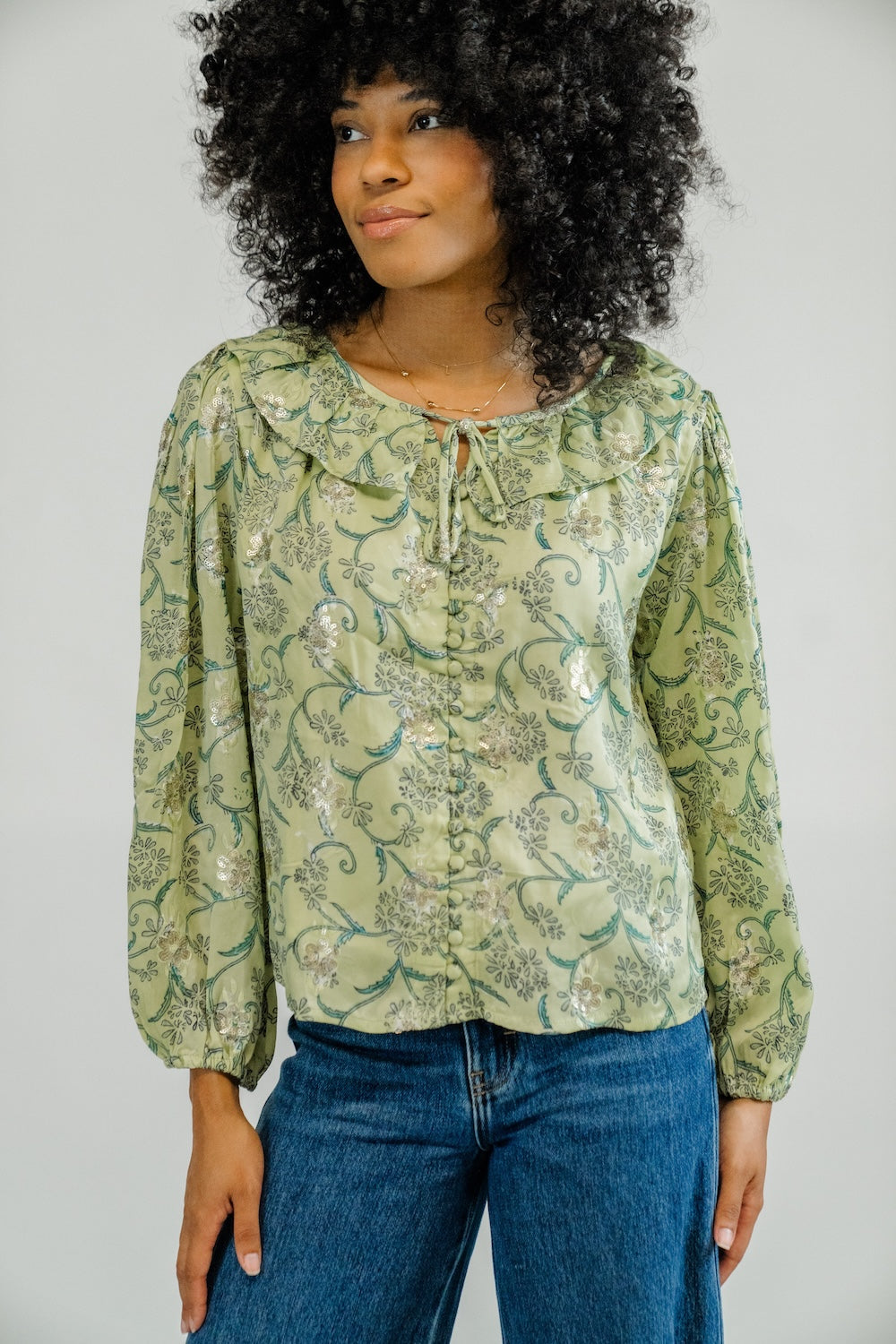Aurelia Blouse in Pansy