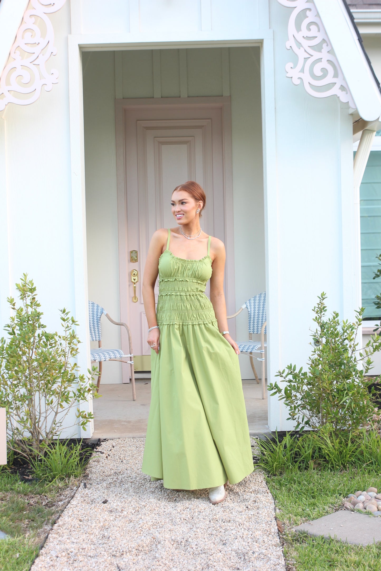 Solid Smock Cami Maxi Dress
