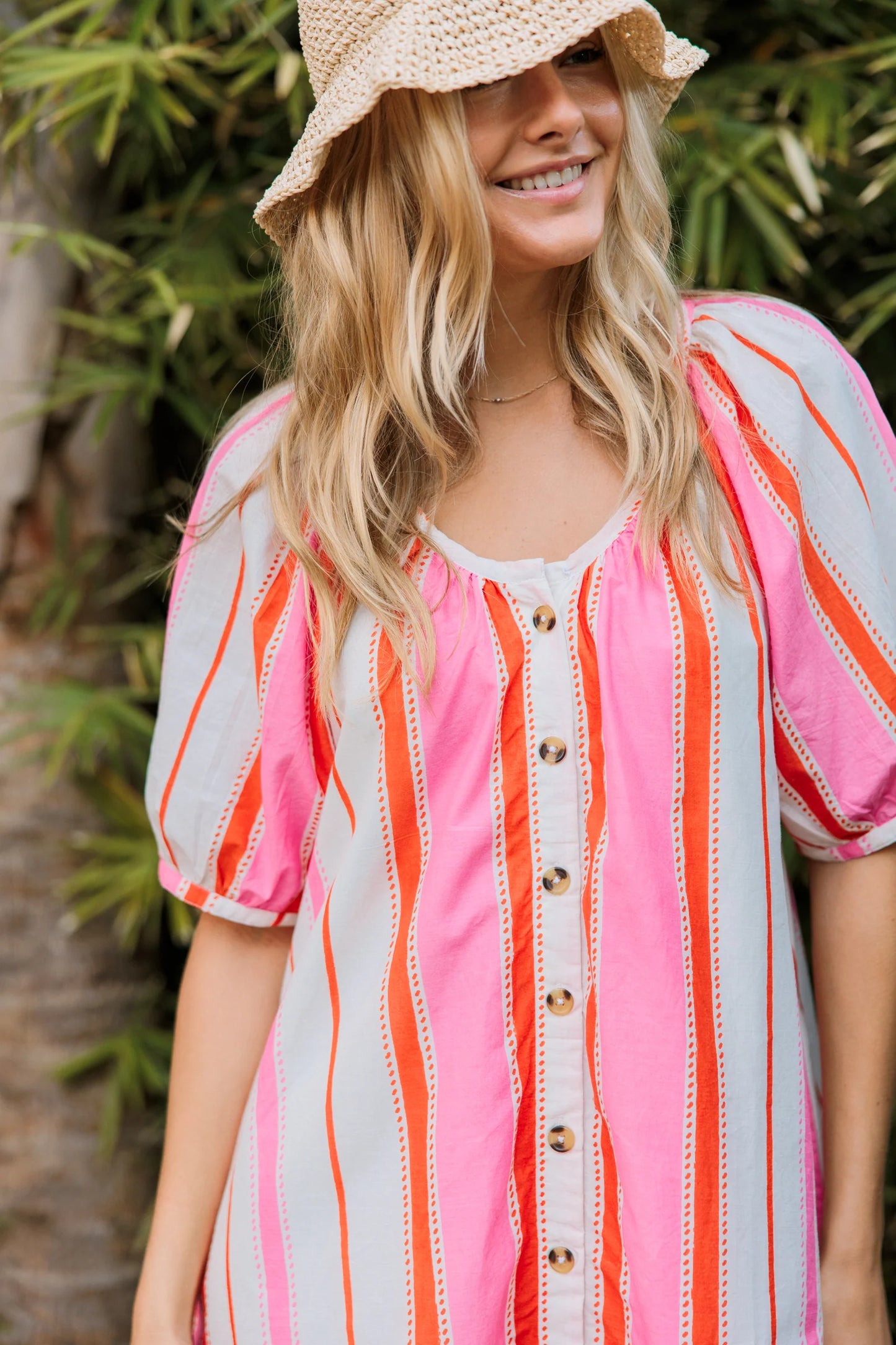 Day Dress in Boardwalk Stripes