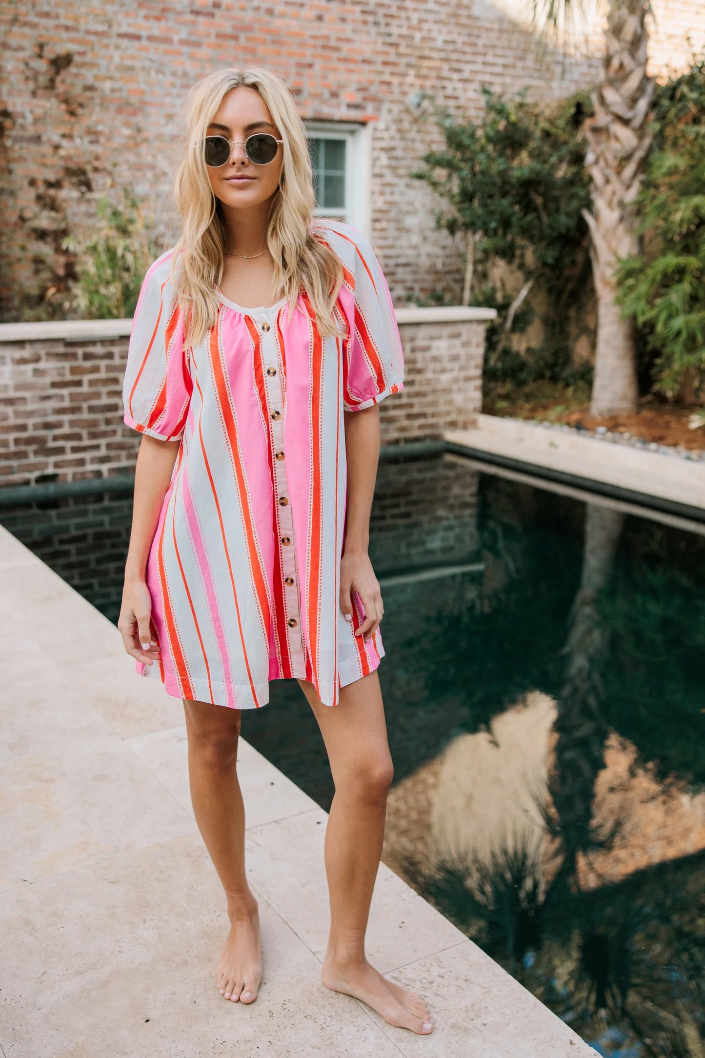 Day Dress in Boardwalk Stripes