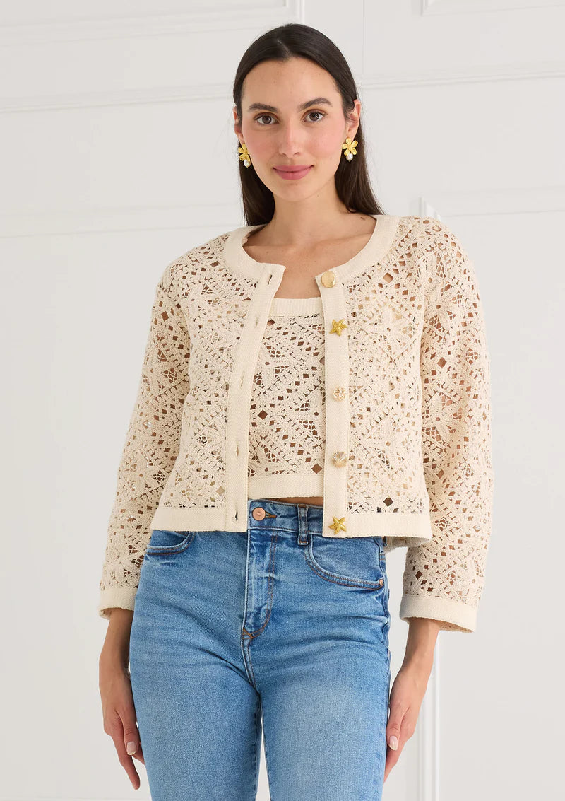 Lola Jacket in Seastar Crochet
