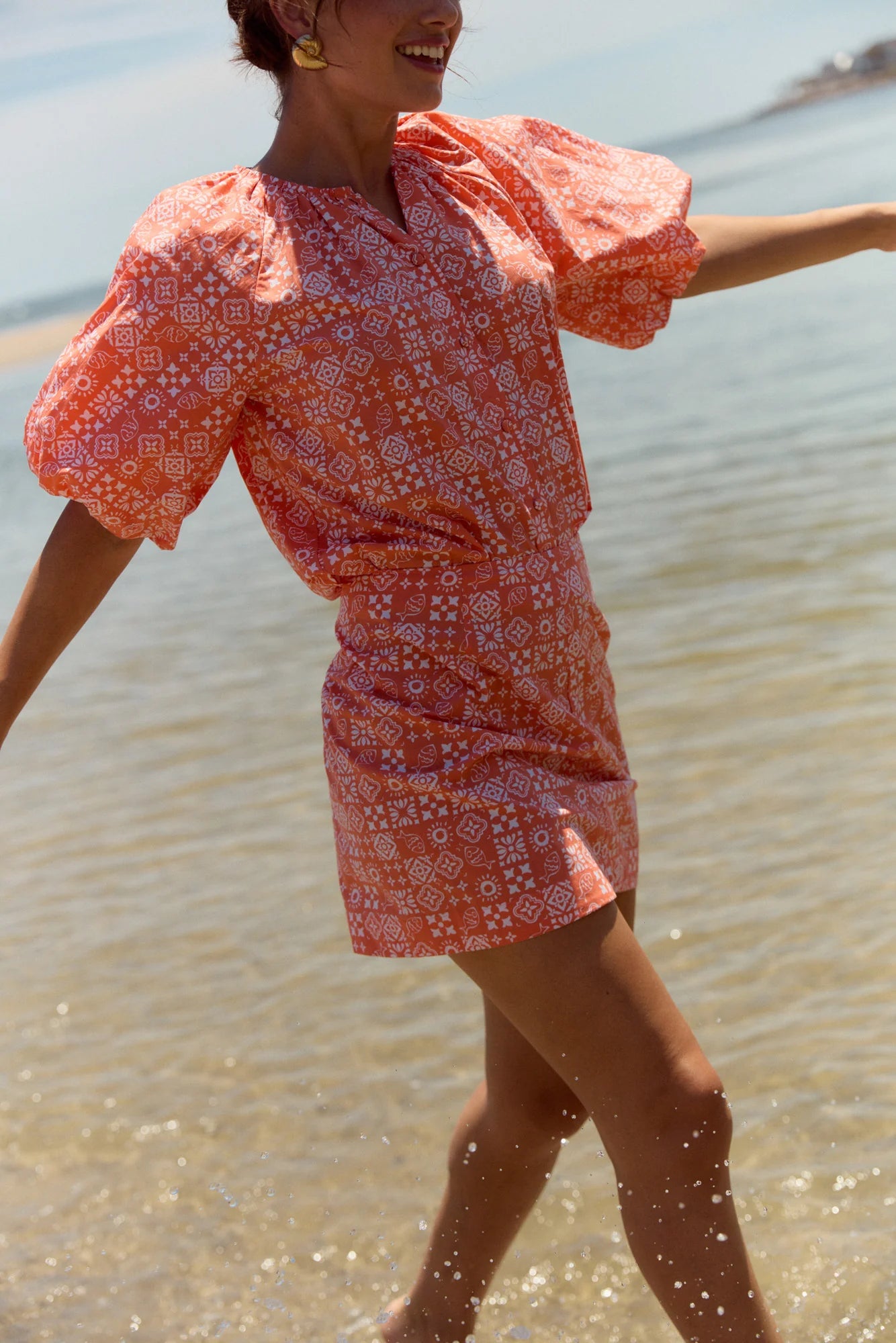 Freda Top in Checkerboard