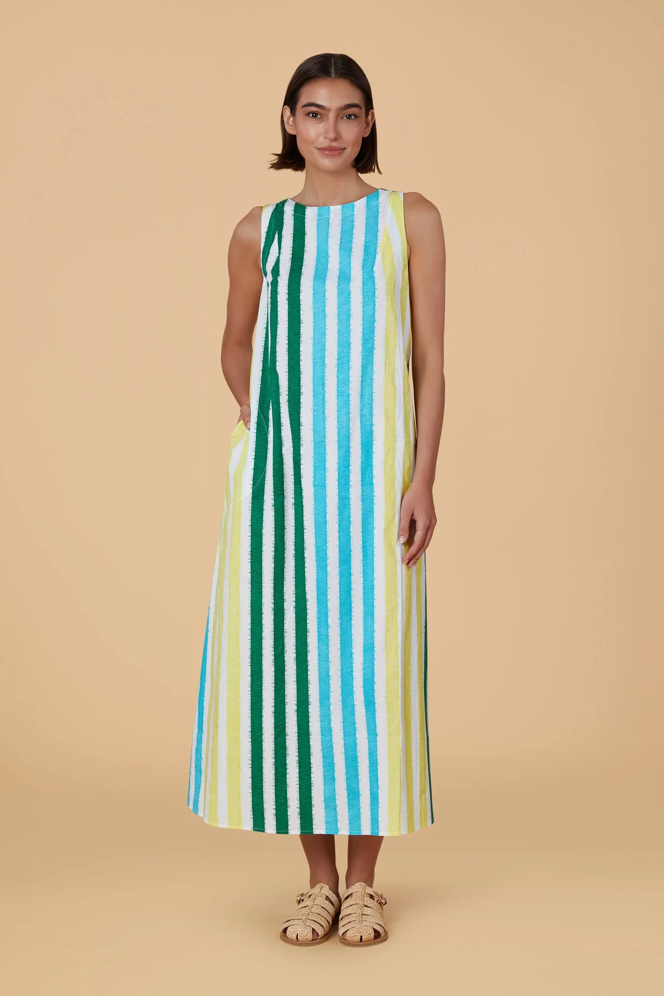 Dani Dress in Sorrento Stripe