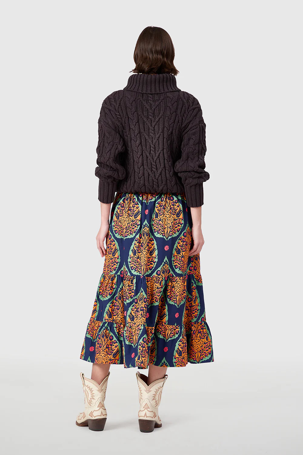 Market Skirt in Saffron Botanicals