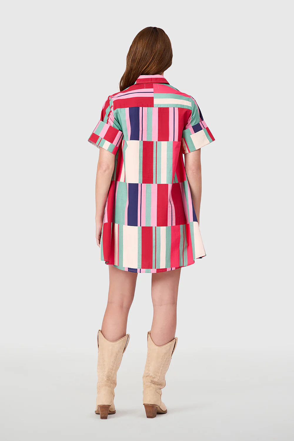 Dock Dress in Woodland Stripes