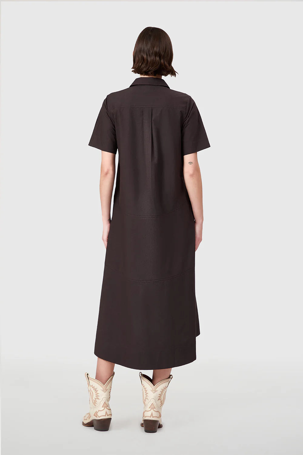 City Dress in Ganache