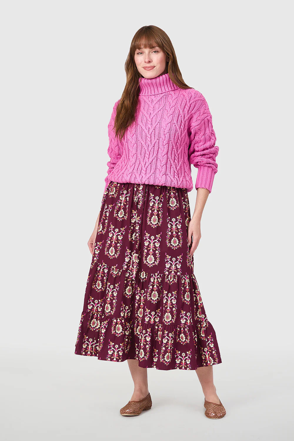 Market Skirt in Bramble Motifs