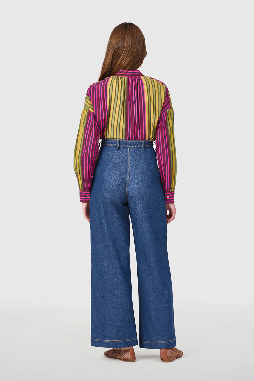 Jane Top in Wildberry Stripes