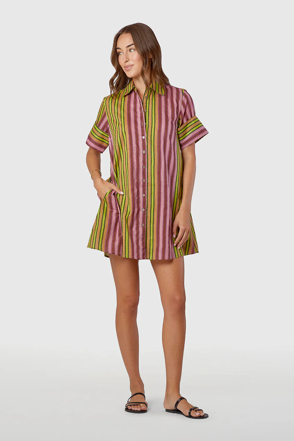 Dock Dress in Allegra Stripe