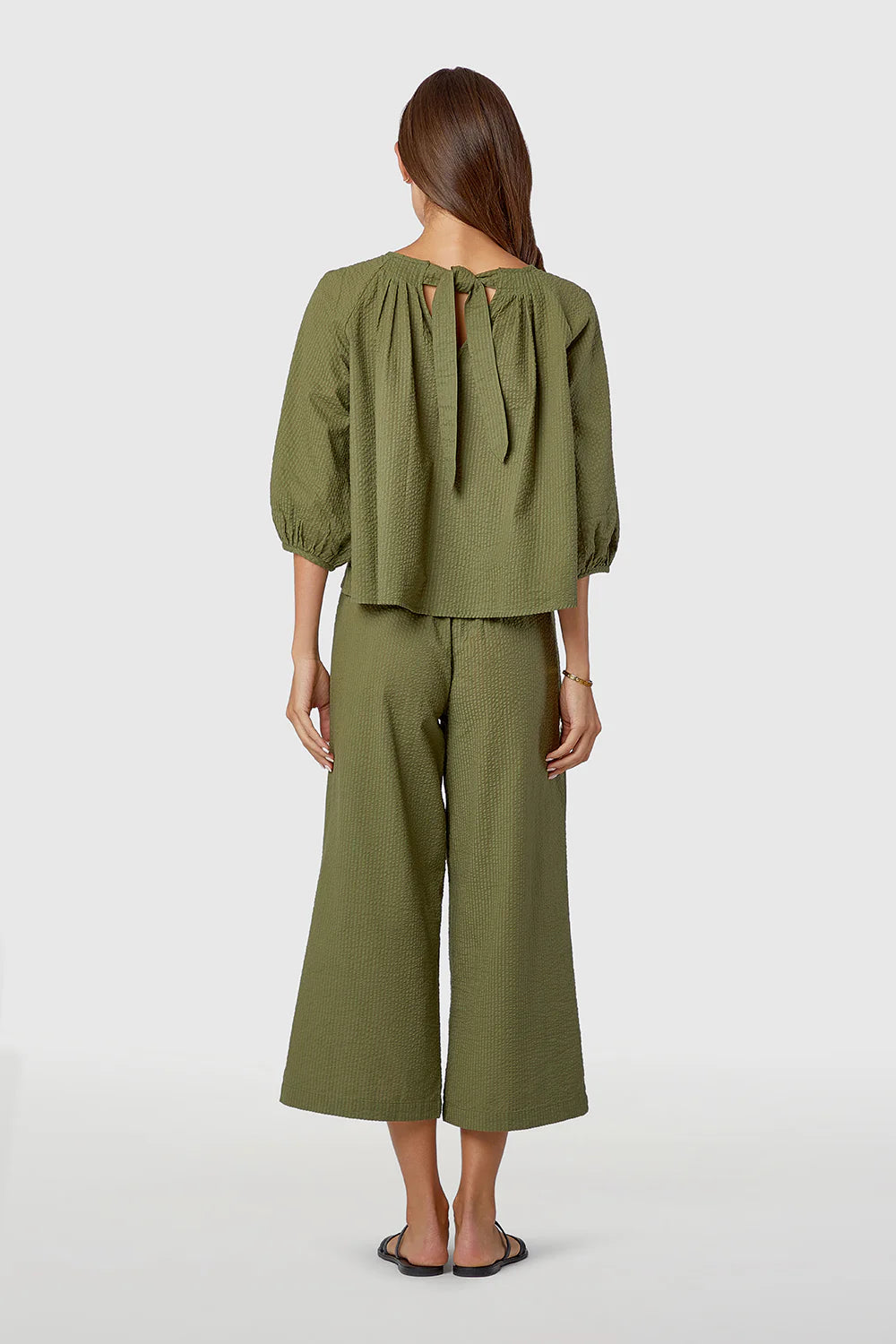 Travel Top in Chive