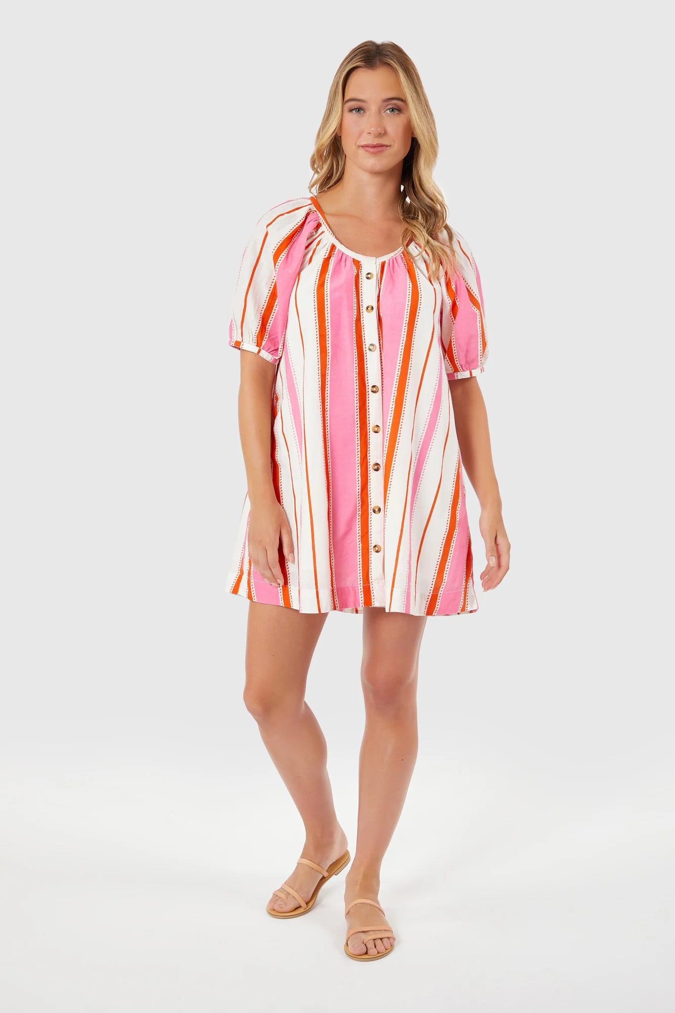 Day Dress in Boardwalk Stripes