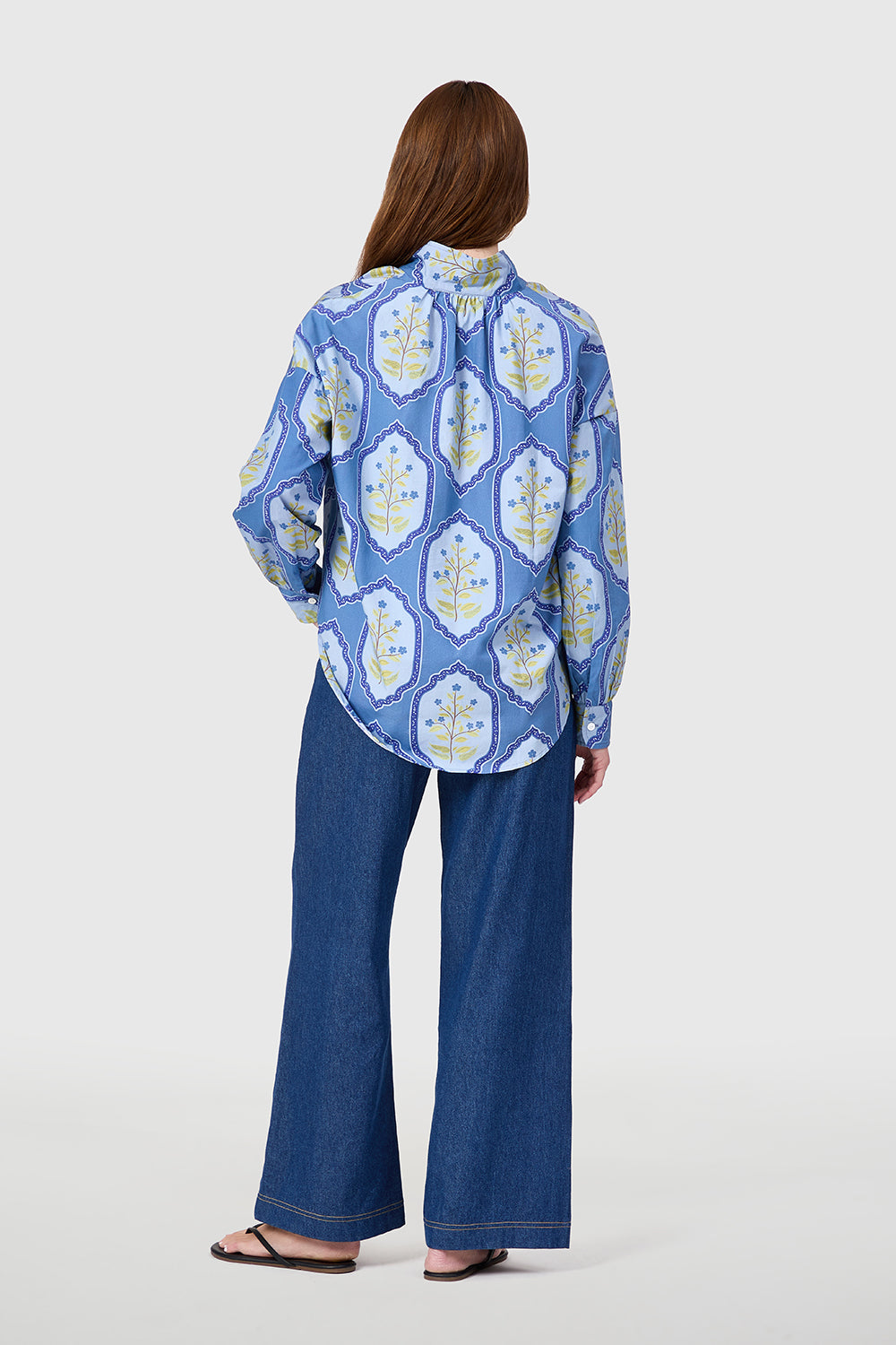 Jane Top in Dusty Trellis