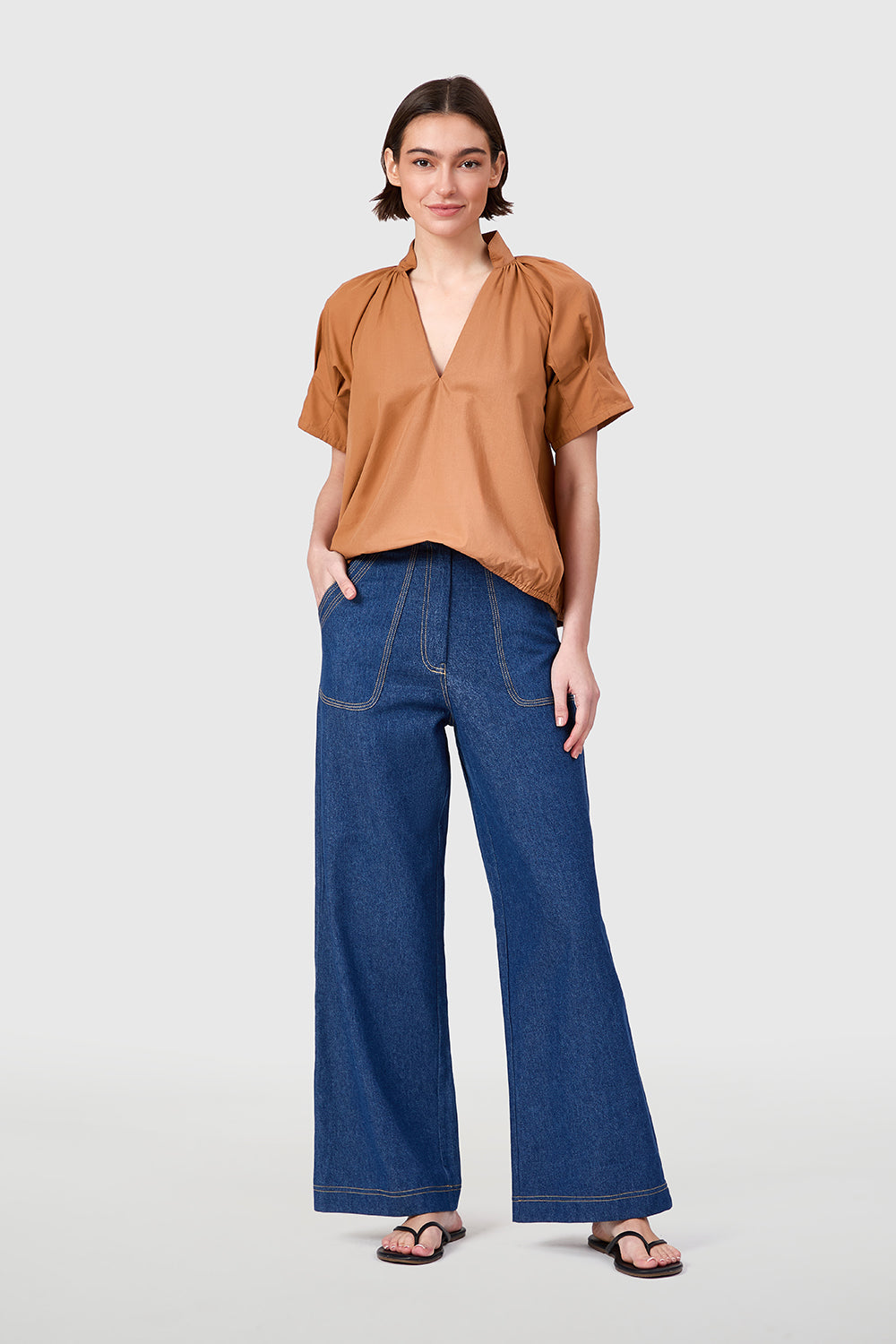 Merritt Top in Cashew
