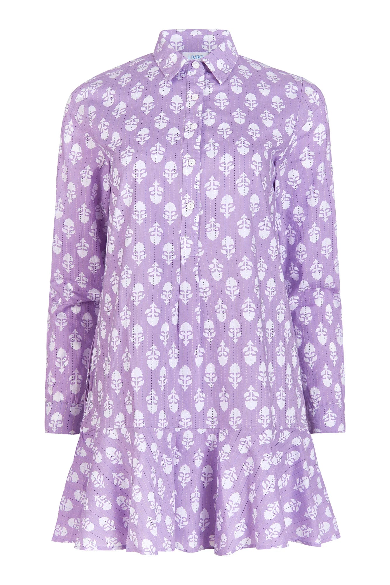 Polly Dress in Lavender Sprigs