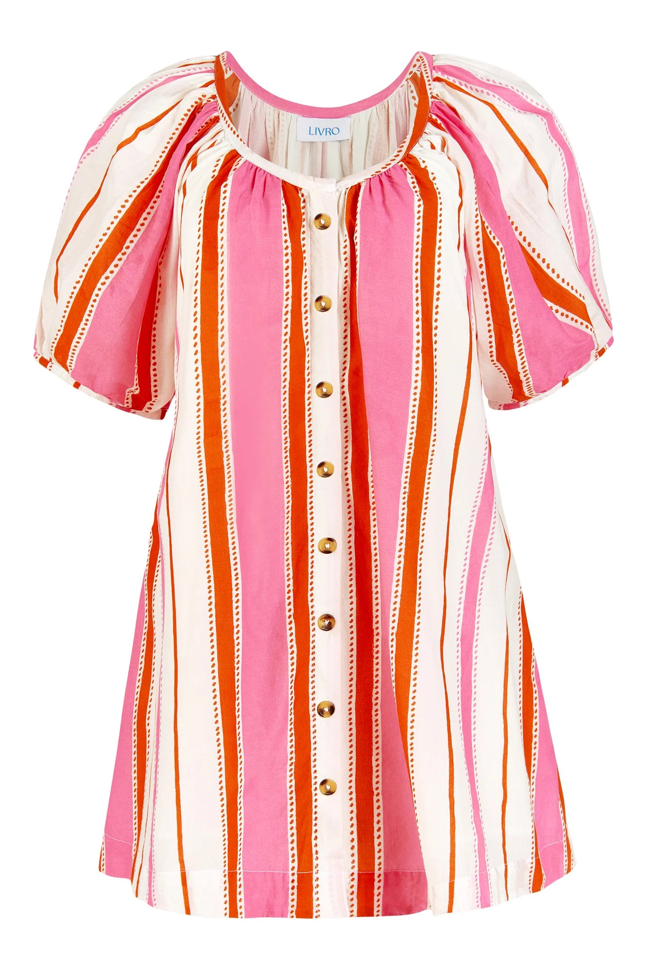 Day Dress in Boardwalk Stripes