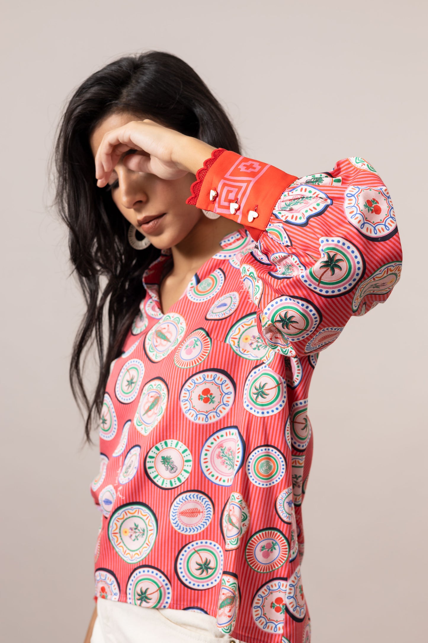 Hailey Top in Flame Scarlet