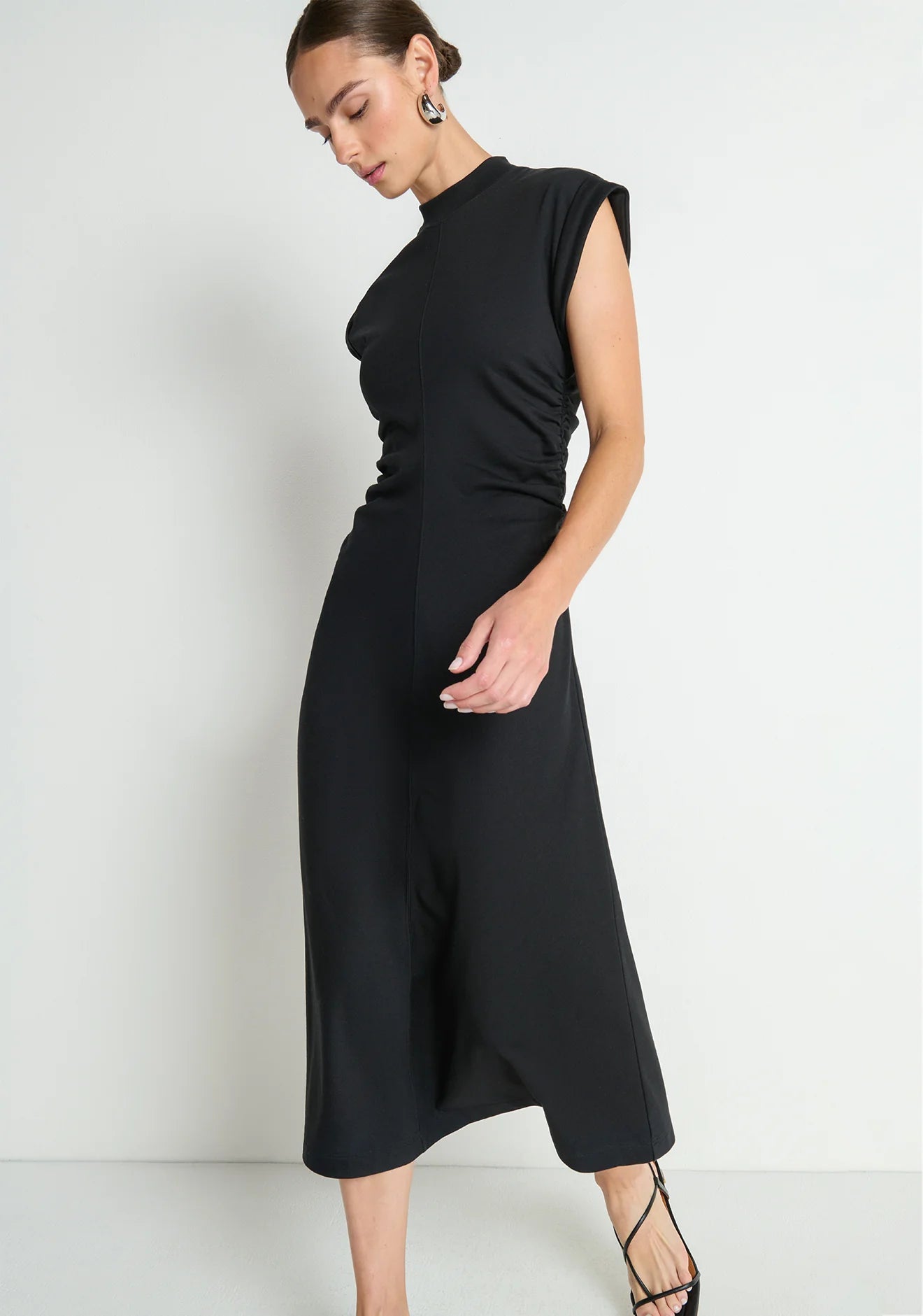 Neva Dress in Jet Black