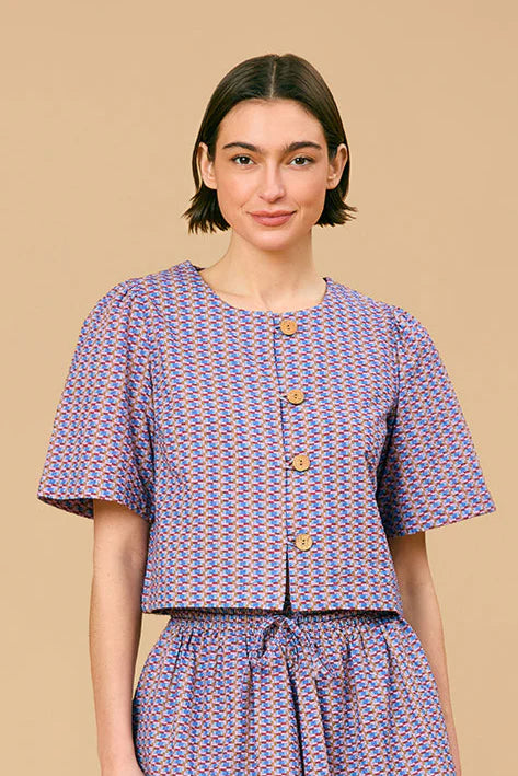 Heidi Top in Oxford Weave