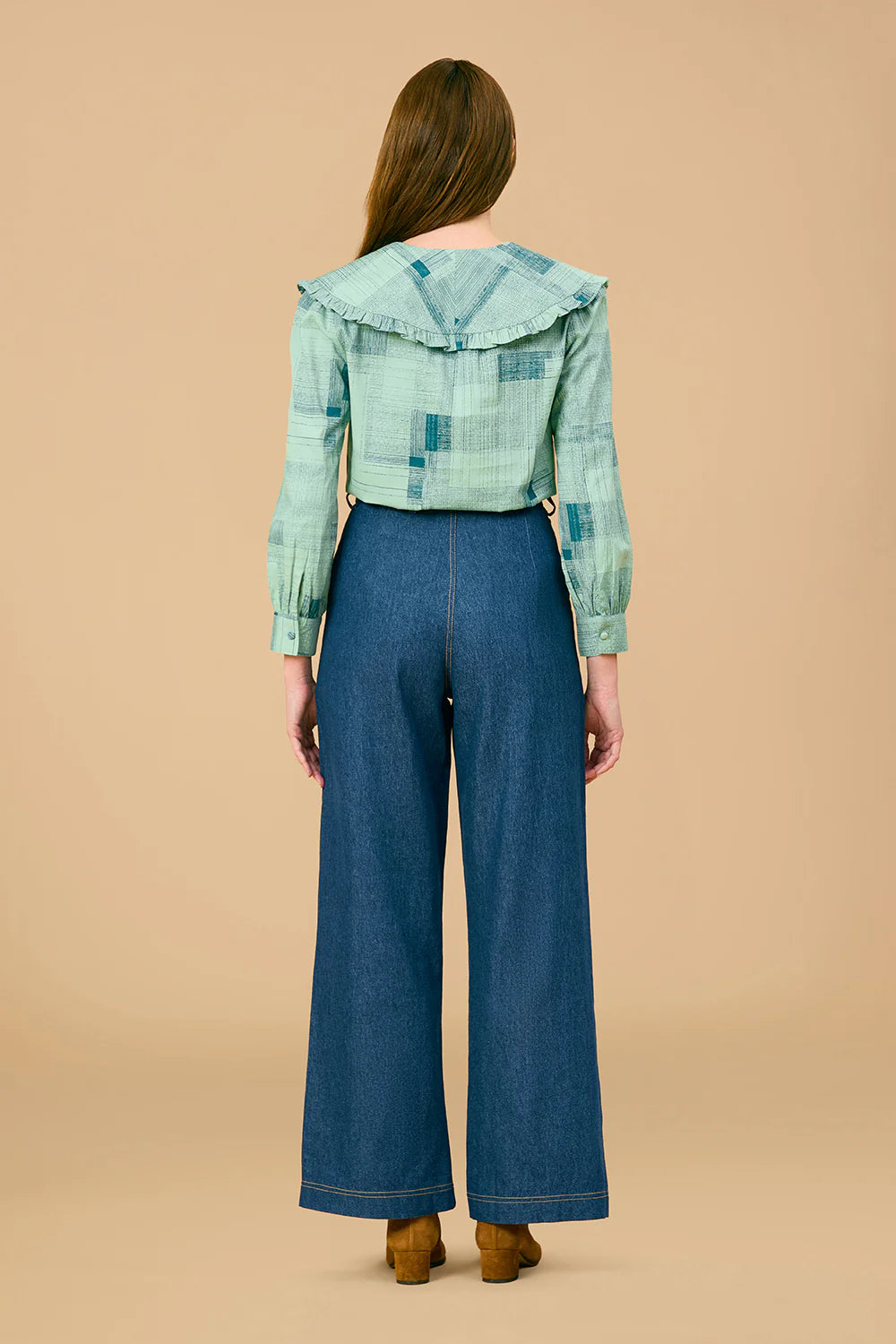 Liz Shirt in Blue Print