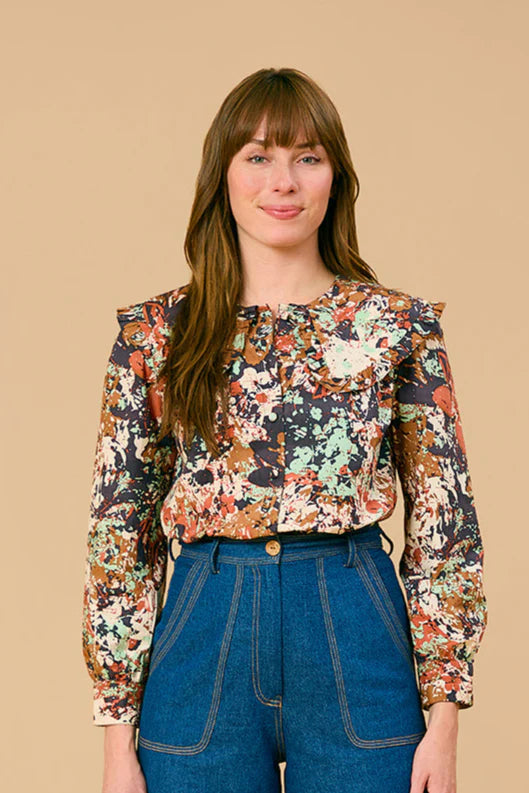 Liz Shirt in Black Bramble
