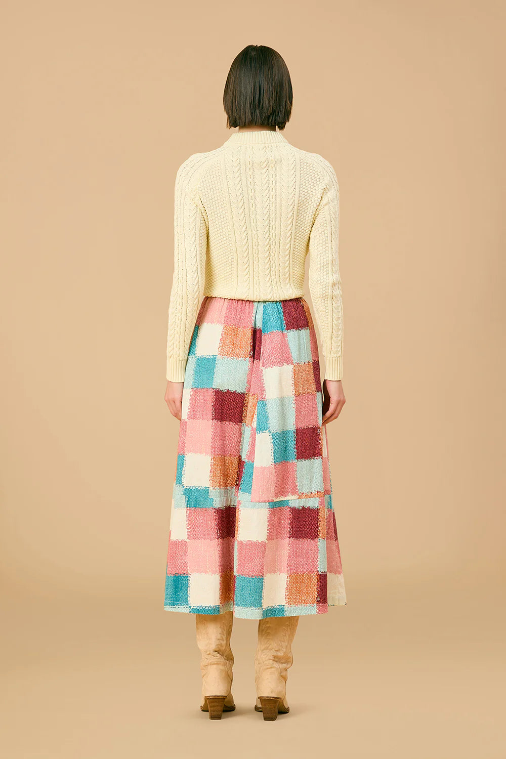 Gabby Skirt in Cottage Quilt