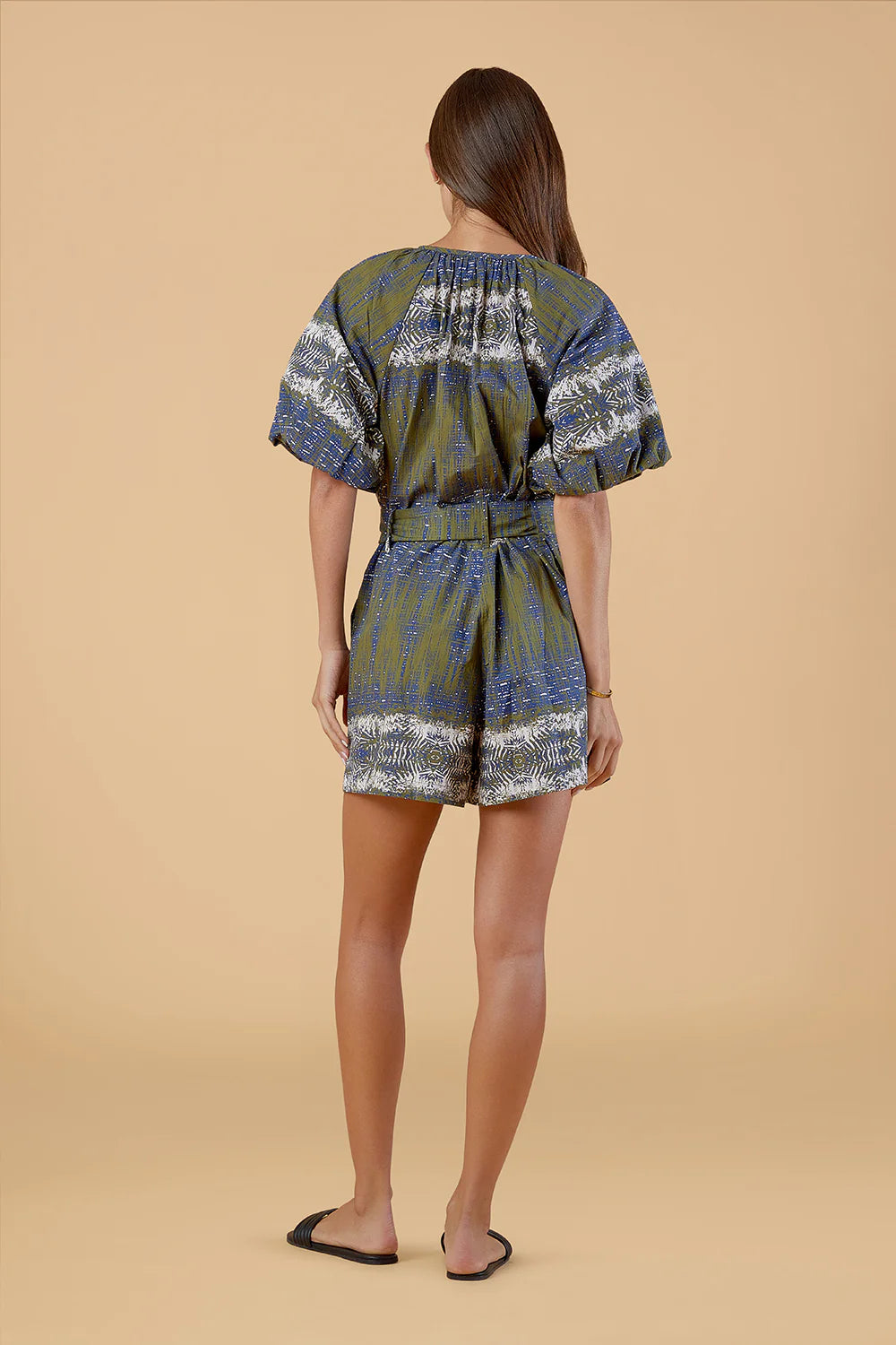 Jane Romper in Wild Palms