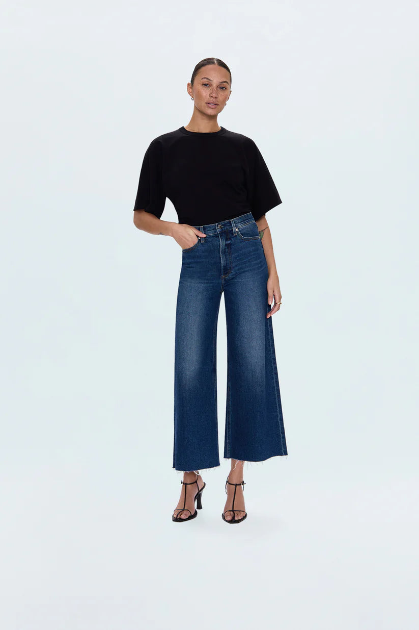 Lana Crop High Rise Ultra Wide Leg in Broadway