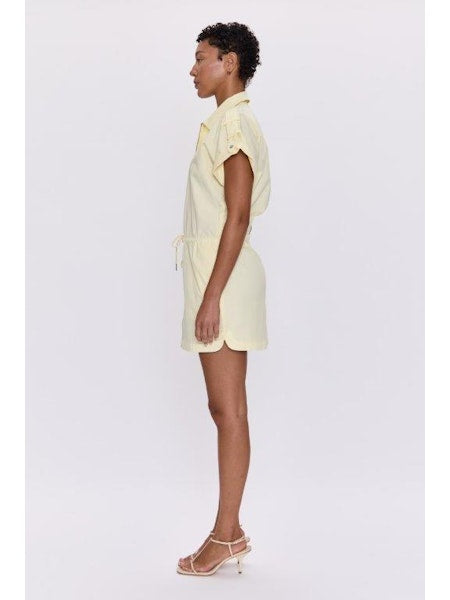 Meg Zip Front Dress in Lemonade