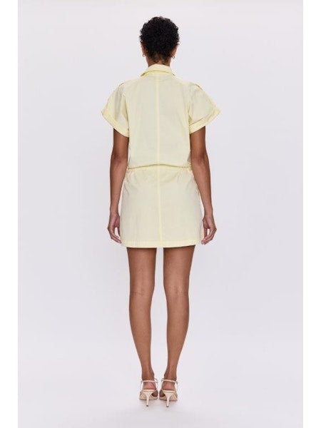 Meg Zip Front Dress in Lemonade