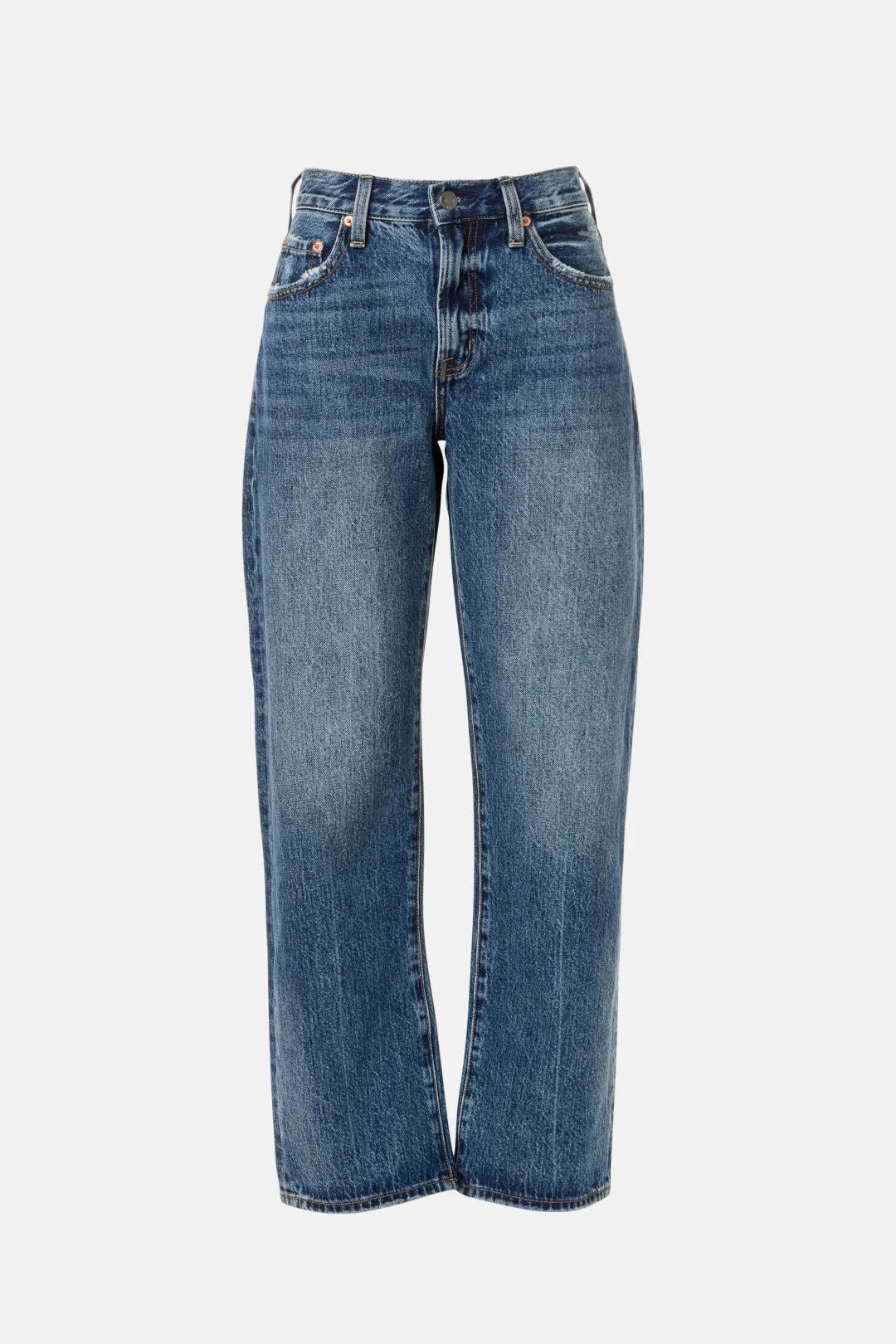 Lexi Bowed Straight Jeans in Transcend