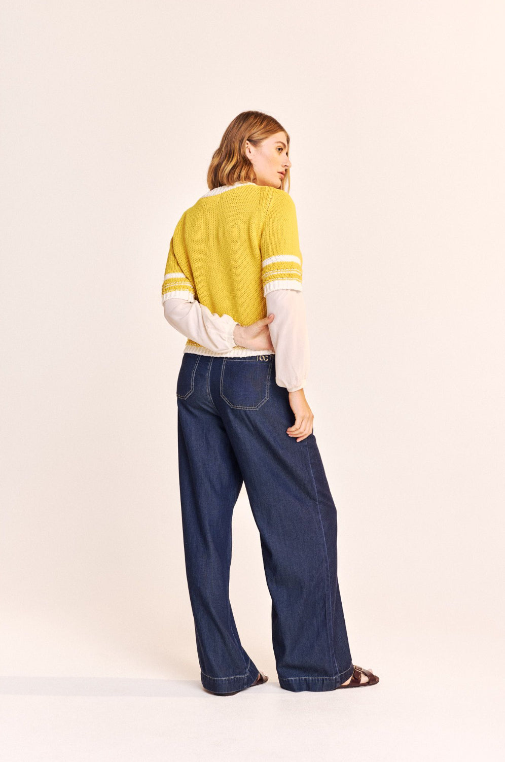 Helsinki Short Sleeve Cotton Sweater