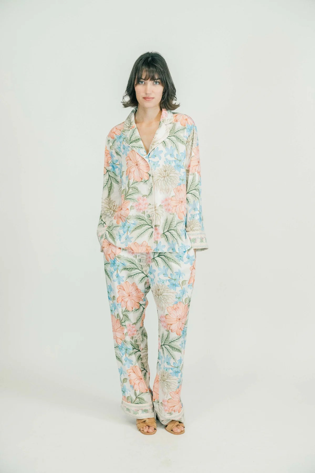 Saylor Long PJ Set in Begonia