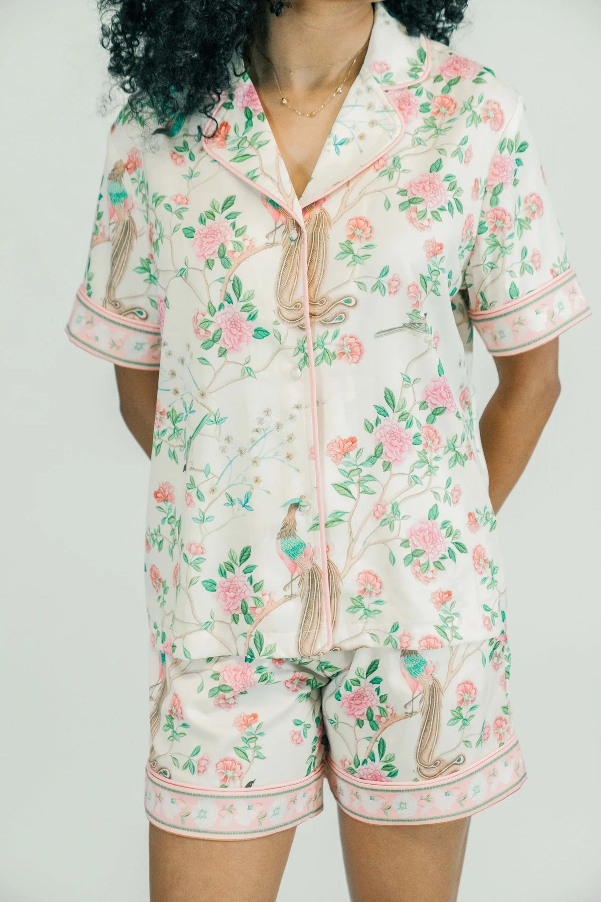 Celine Short PJ Set in Petite Feuille