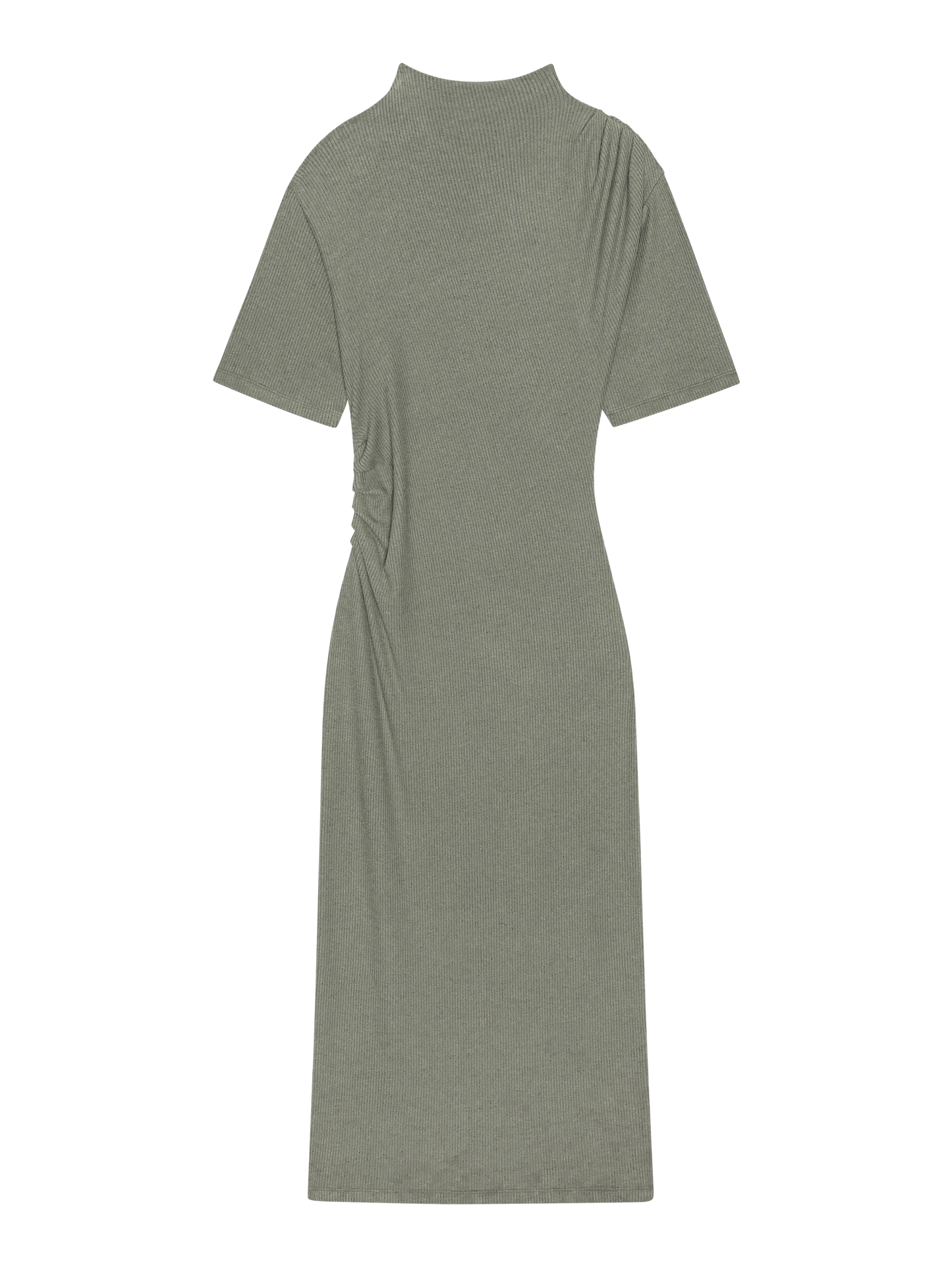 Rebecca Midi Dress in Castor Grey