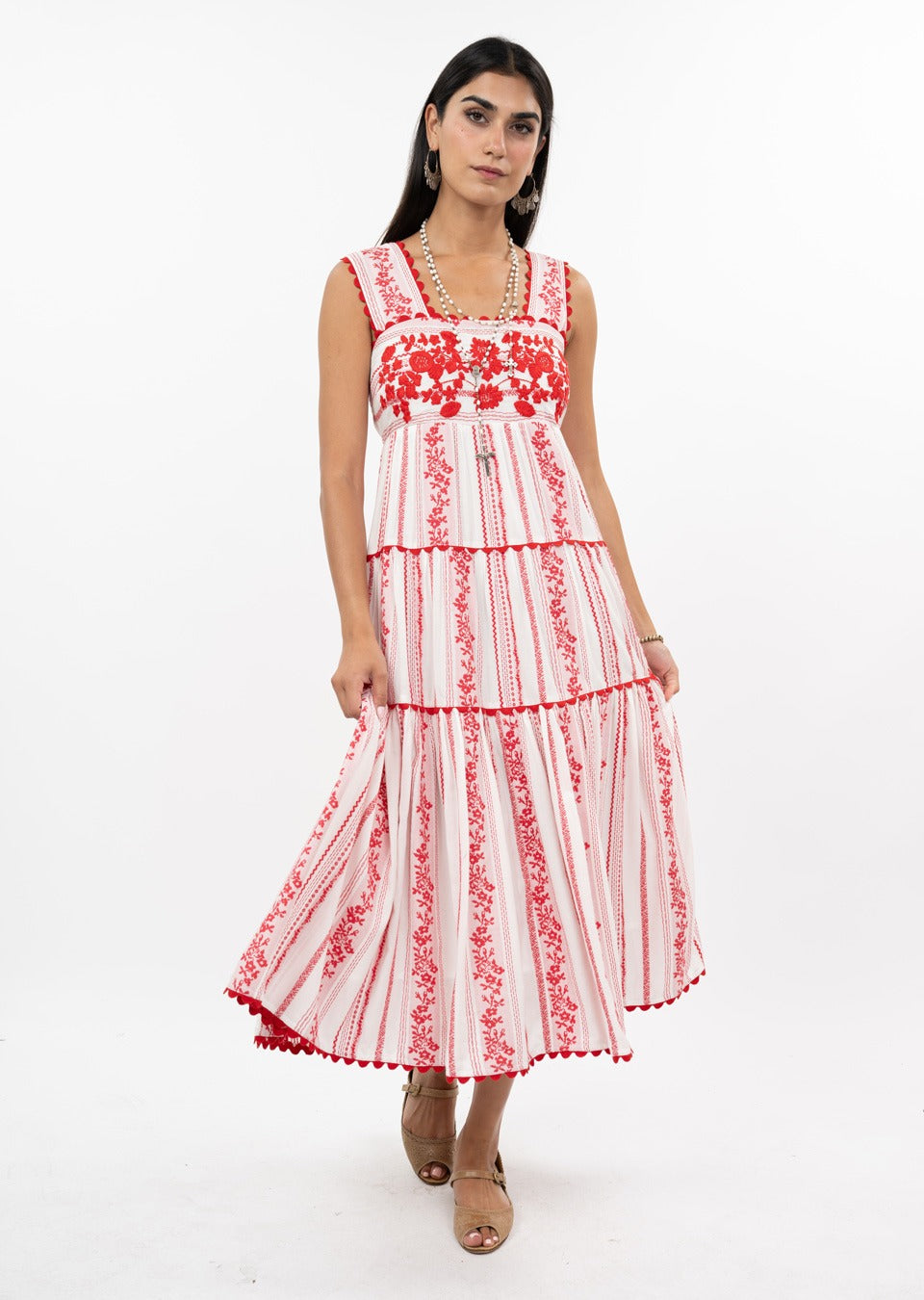 Rosa Dress in Red