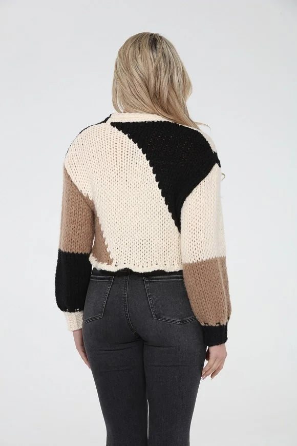 Zinnia Knit Patch Sweater