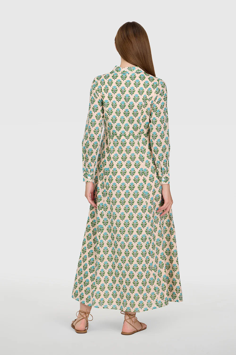 Classic Shirt Dress in Salt Blush
