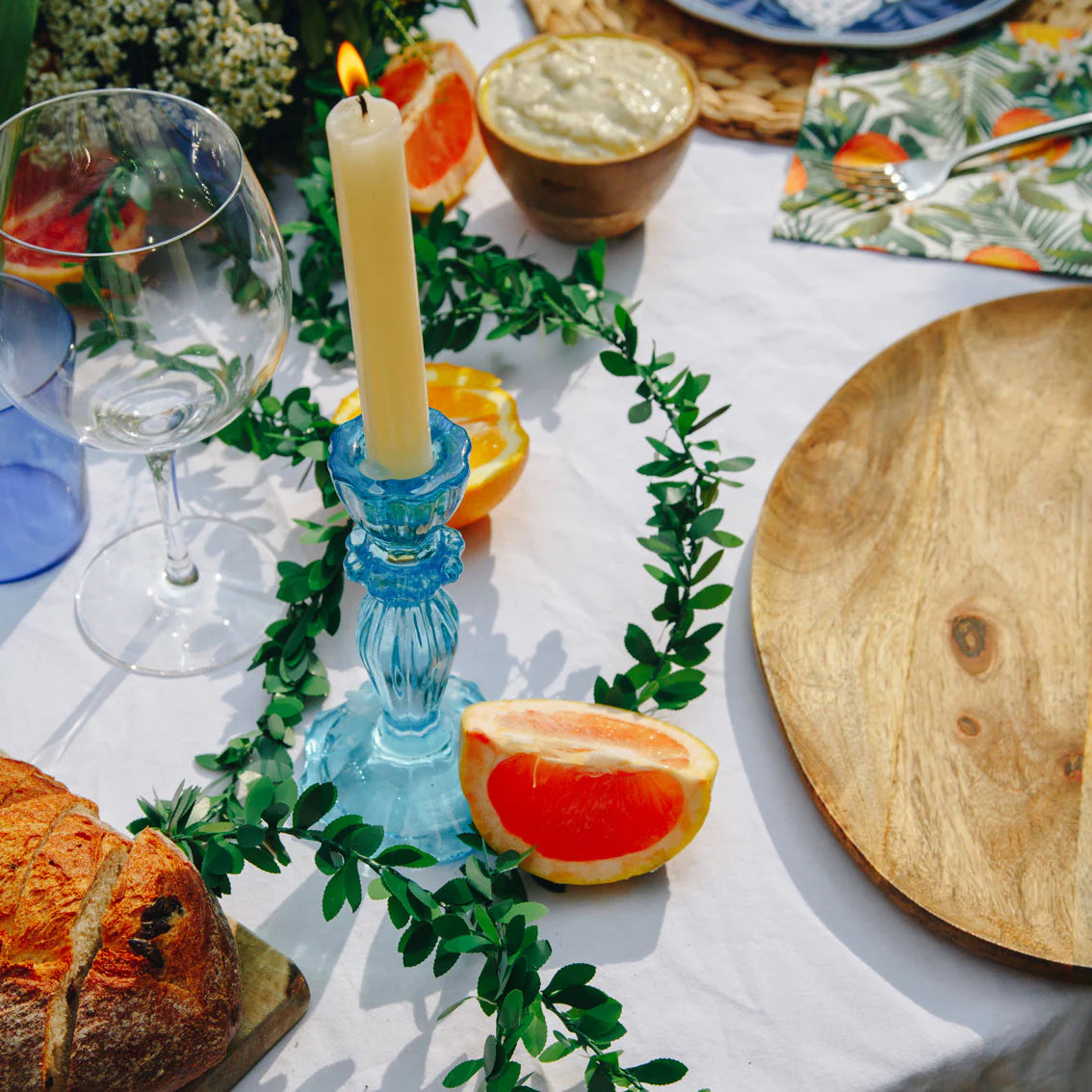 TT - Tall Glass Candle Holder