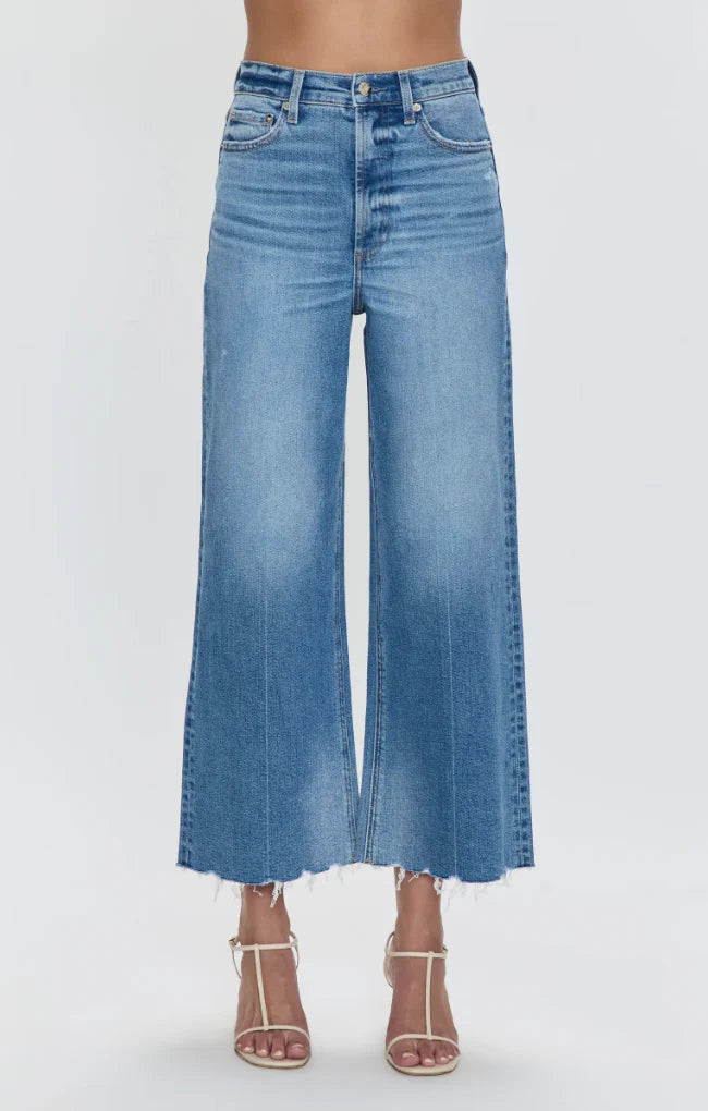 Lana Crop High Rise Ultra Wide Leg in Rhythm Vintage