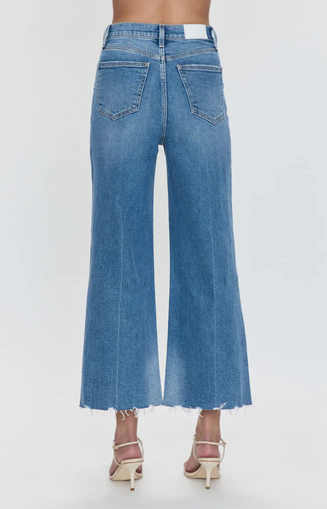 Lana Crop High Rise Ultra Wide Leg in Rhythm Vintage