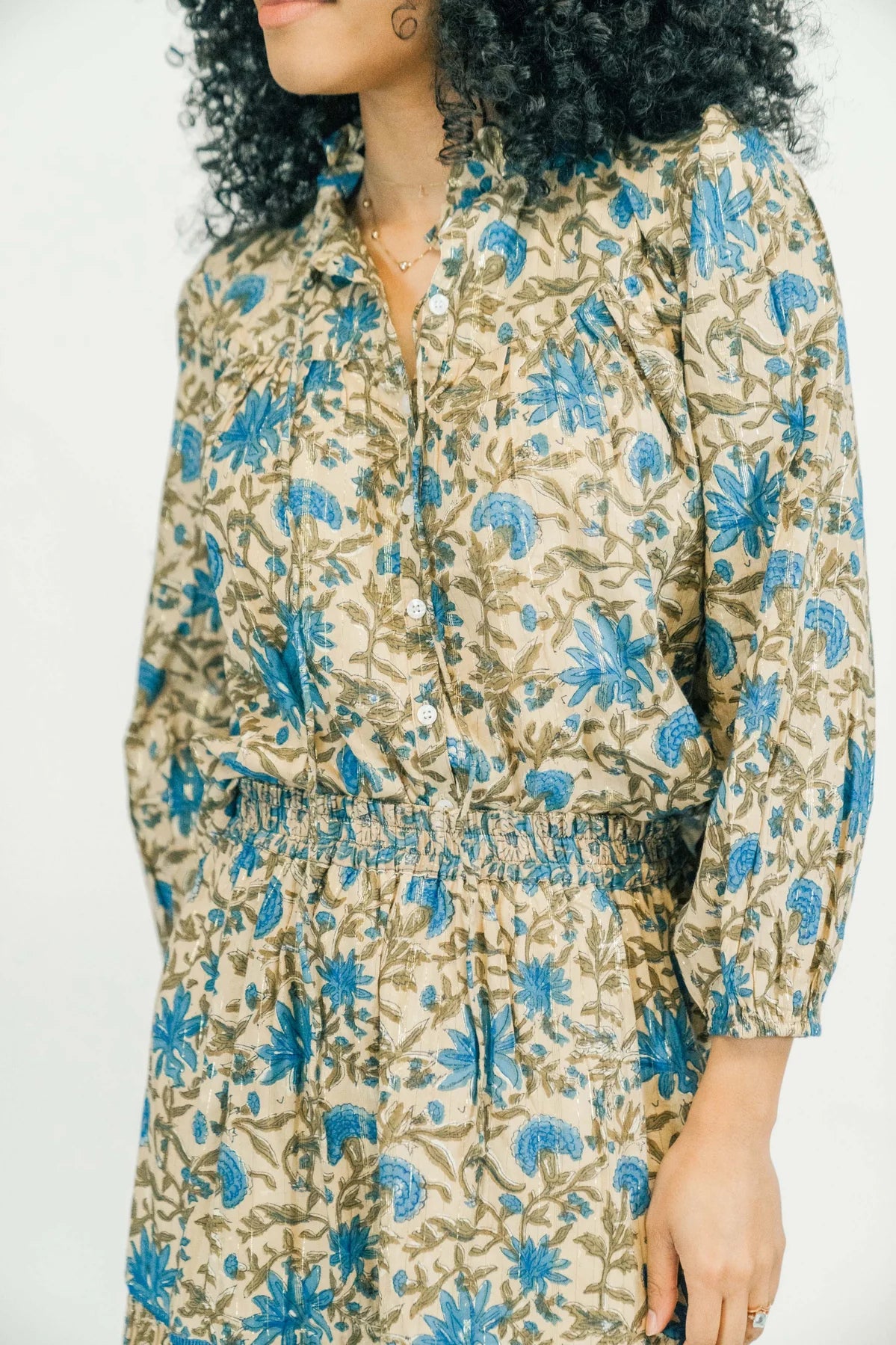 Olive Blouse in Birchwood