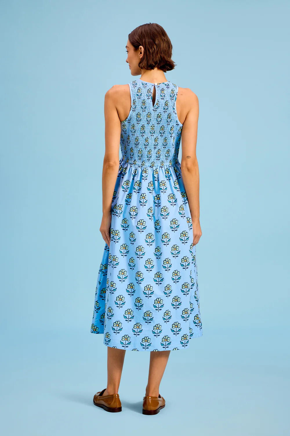 Stroll Dress in Orchid Sprigs