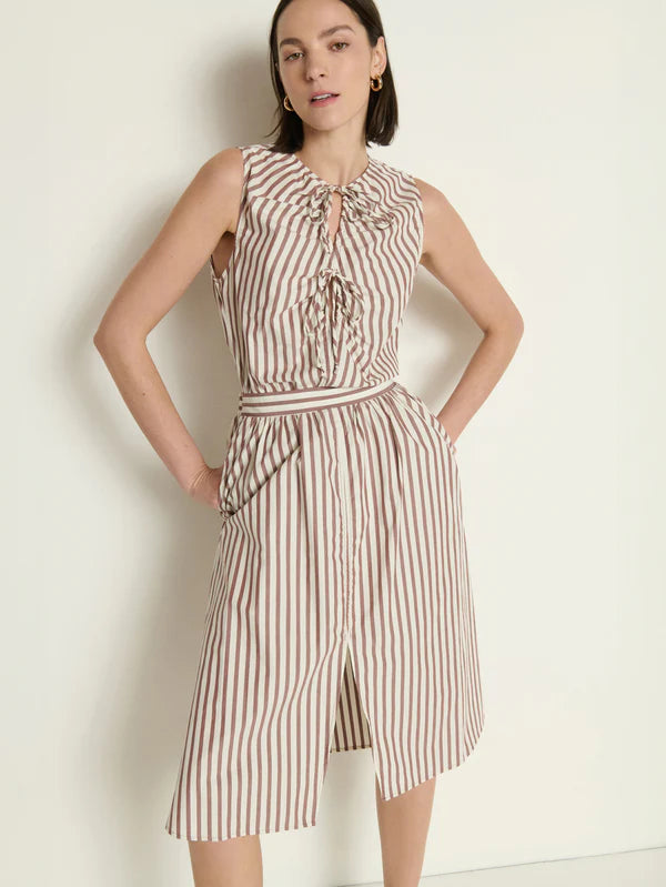 Mimmi Keyhole Top in Sable Stripe