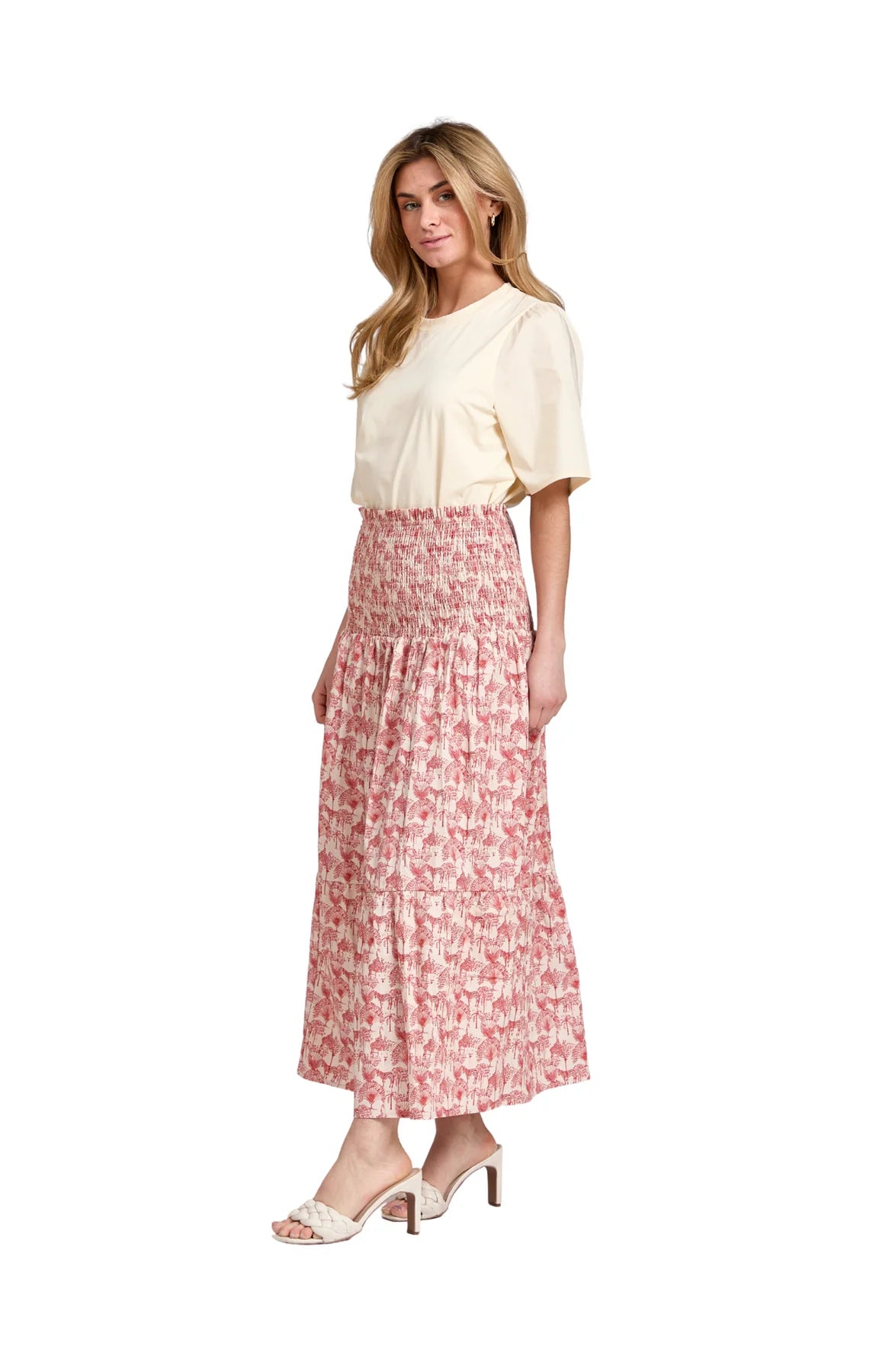 Leah Skirt in Red Safari