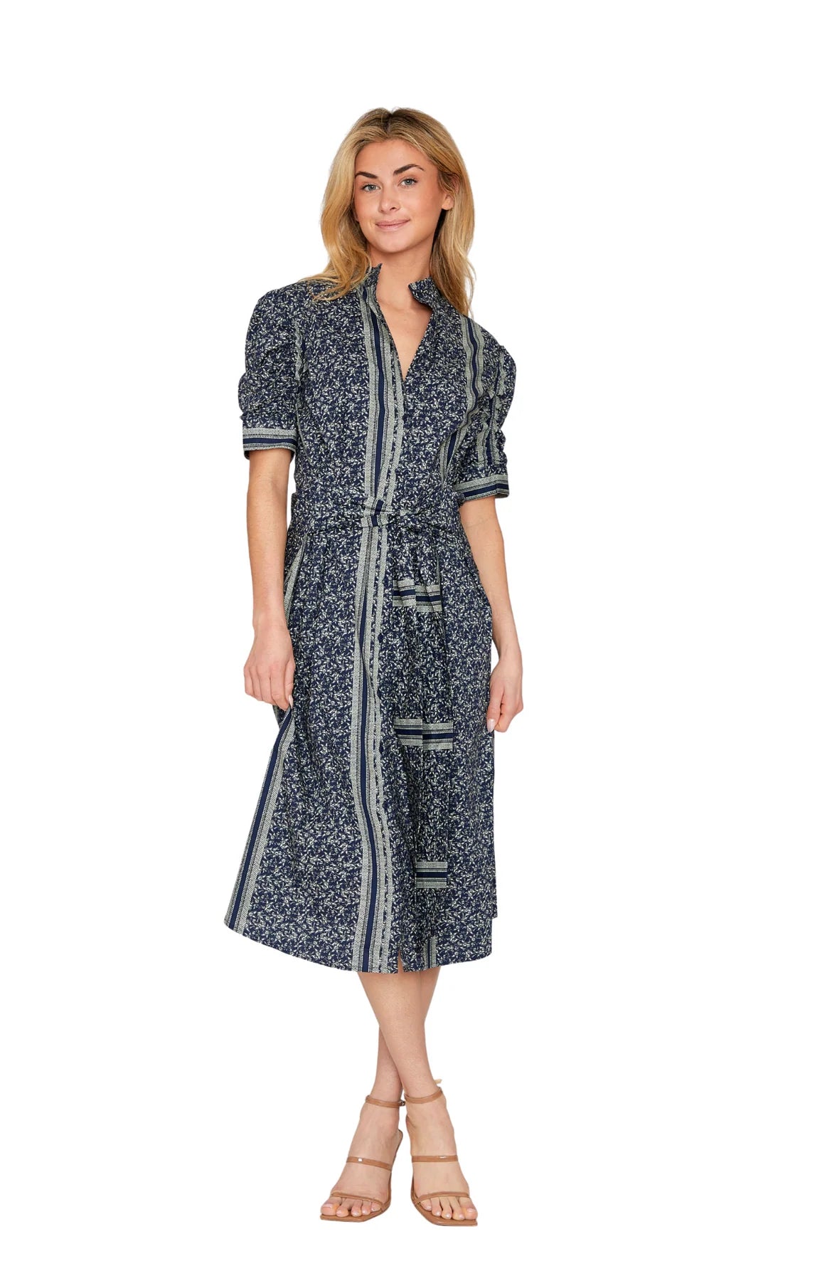 Heidi Dress in Midnight Botanica