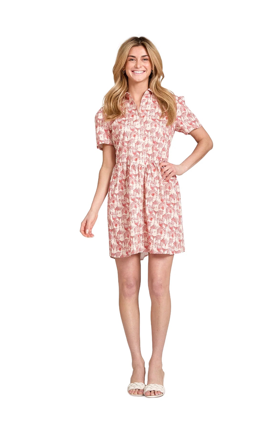 Autumn Dress in Red Safari